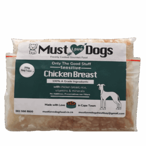 must love dogs, must love dog food, pet food, chicken & rice 250g